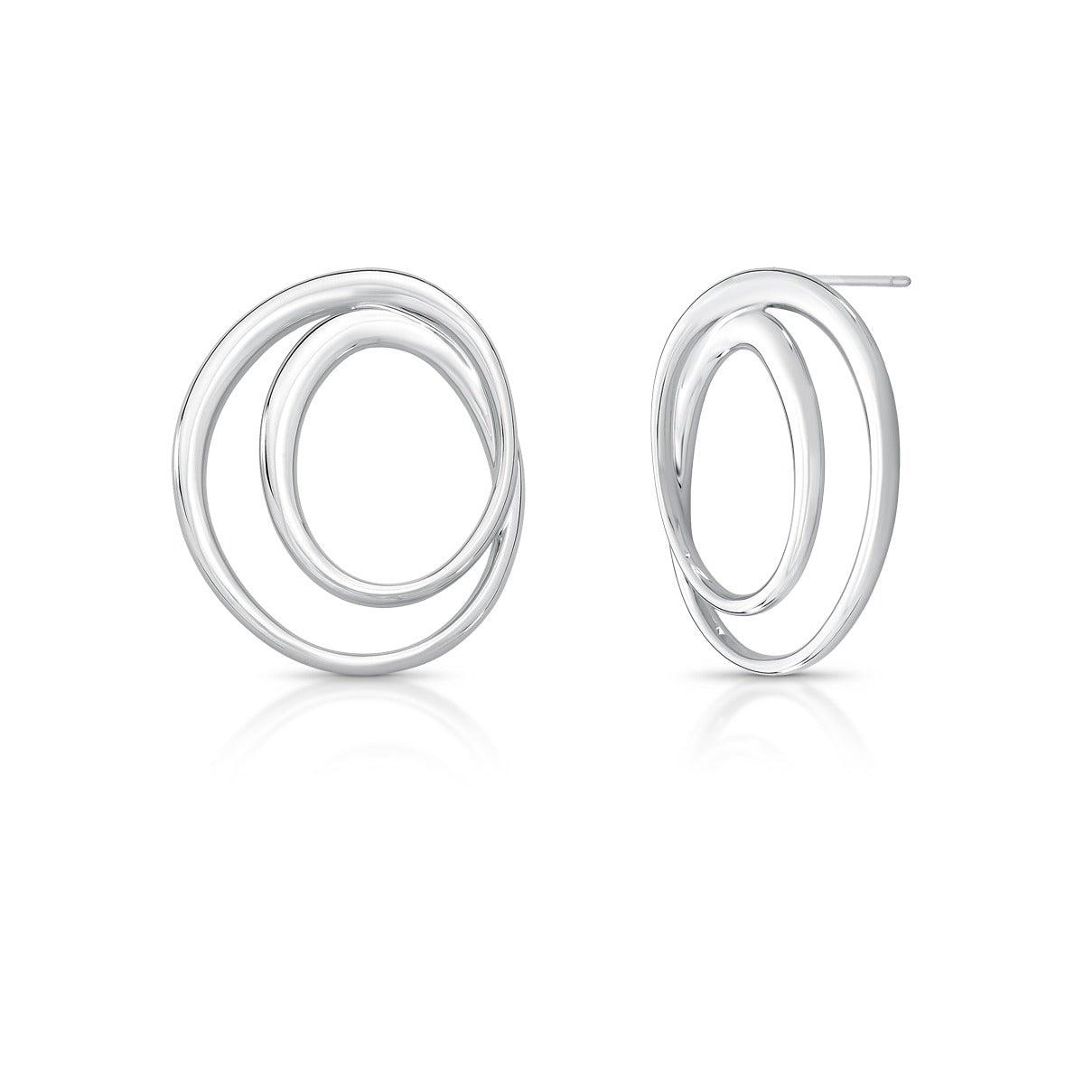 BRINCO MEDIO LISO 2 VOLTAS OVAL ORGÂNICO
